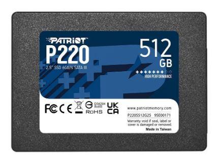 Твердотельный накопитель Patriot 512 Gb P220 (P220S512G25)