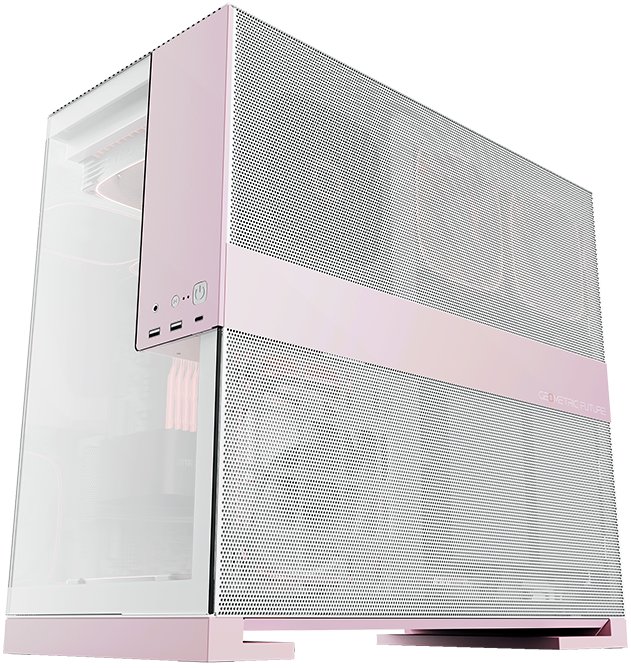 Компьютерный корпус Geometric Future Model 5 White/Pink with fans (1AM5WKPK01100)