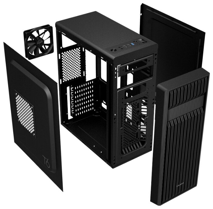Компьютерный корпус Zalman T6 Black