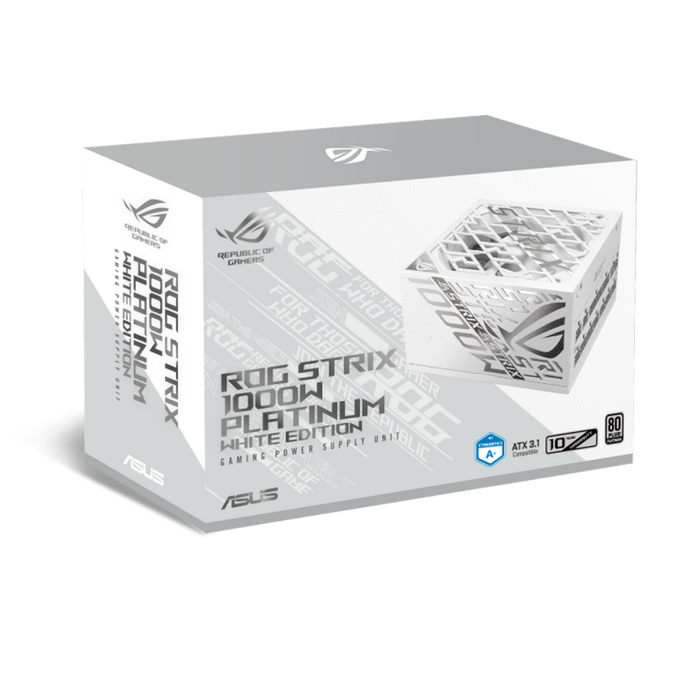 Блок питания ASUS 1000W ROG-STRIX-1000P-GAMING-WHITE (90YE00W4-B0NA00)