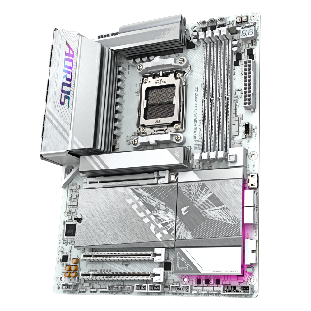 Материнская плата Gigabyte X870E AORUS ELITE WIFI7 ICE