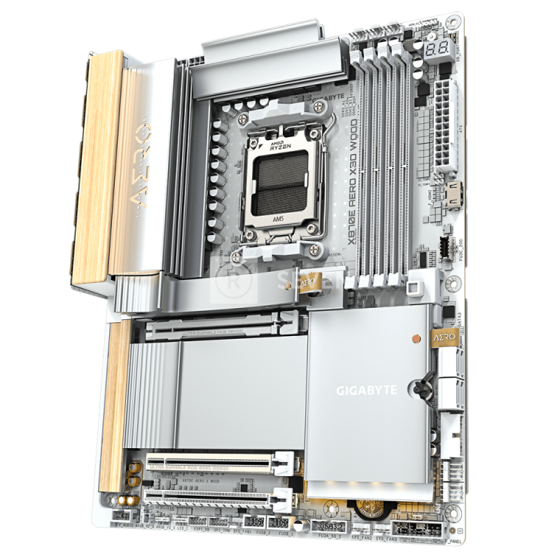 Материнская плата Gigabyte X870E AERO X3D WOOD