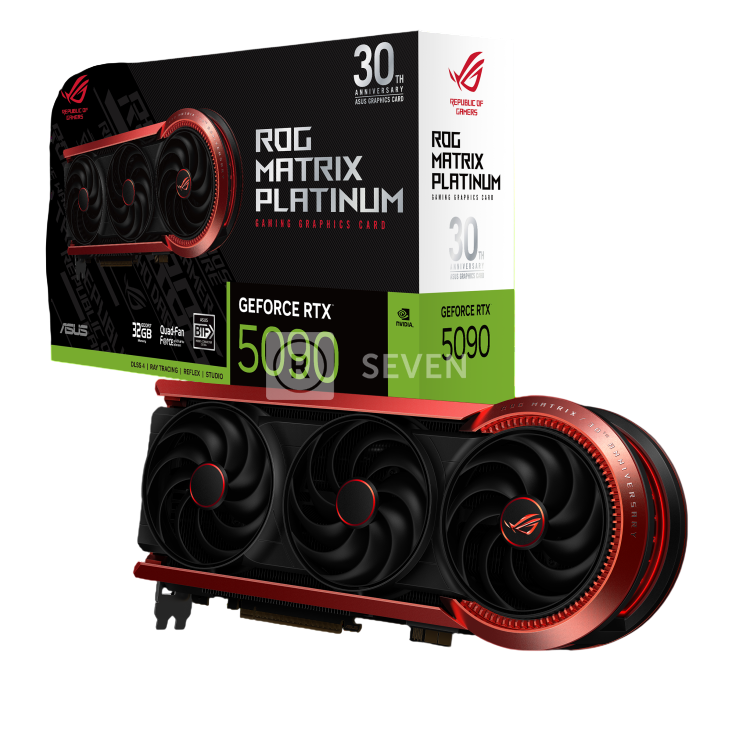 Видеокарта ASUS (ROG-MATRIX-RTX5090-P32G-30TH) GeForce RTX 5090 32GB ROG MATRIX 30TH (90YV0NF2-M0NM00)
