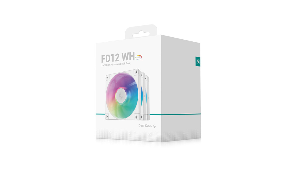 Комплект вентиляторов для корпуса Deepcool FD12 ARGB WH-3 IN 1 ARGB White BOX