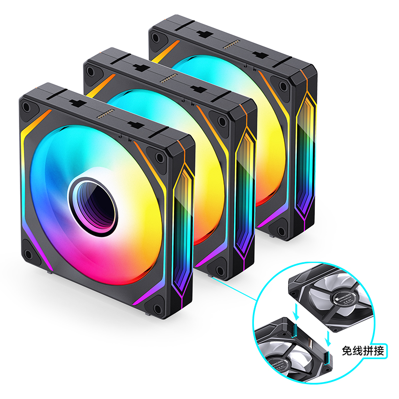 Комплект вентиляторов для корпуса JONSBO ZL-120B 3 in 1 ARGB LED Black