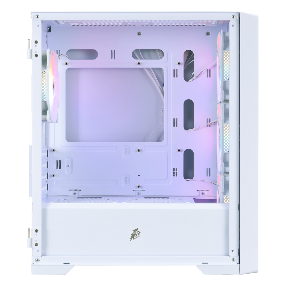 Компьютерный корпус 1STPLAYER TRILOBITE T4-G GLASS FRGB White (T4-G-WH-4F1-W)
