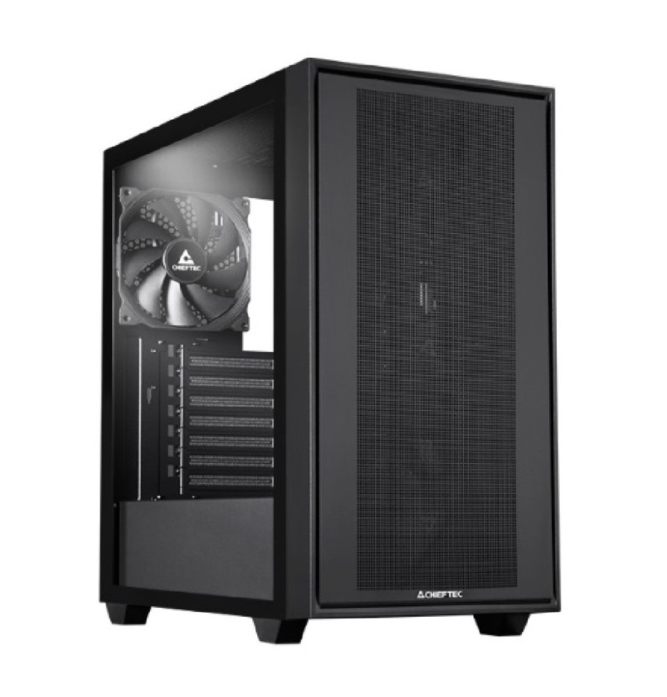 Компьютерный корпус Chieftec NIGHT HUNTER TG Black (GS-03B-BLK-OP)