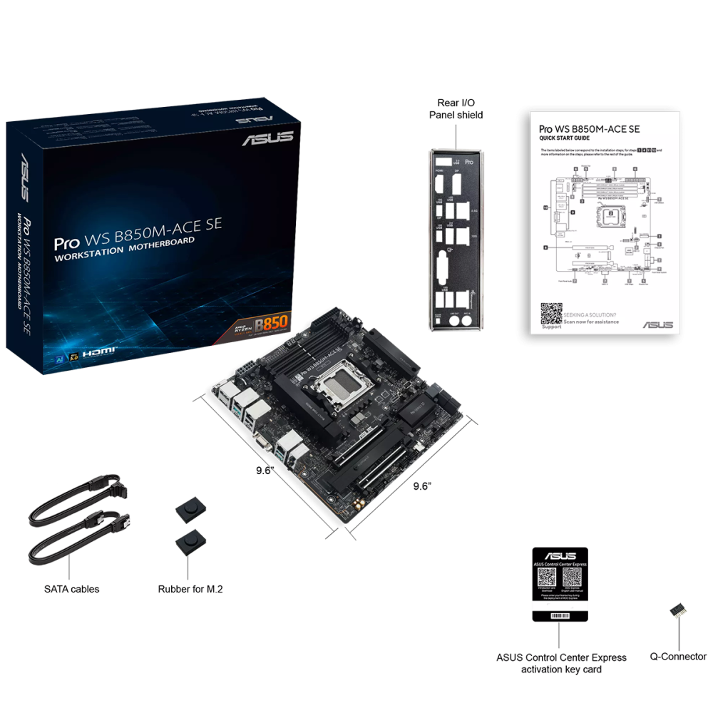 Материнская плата ASUS PRO WS B850M-ACE SE (90MB1MN0-M0EAY0)