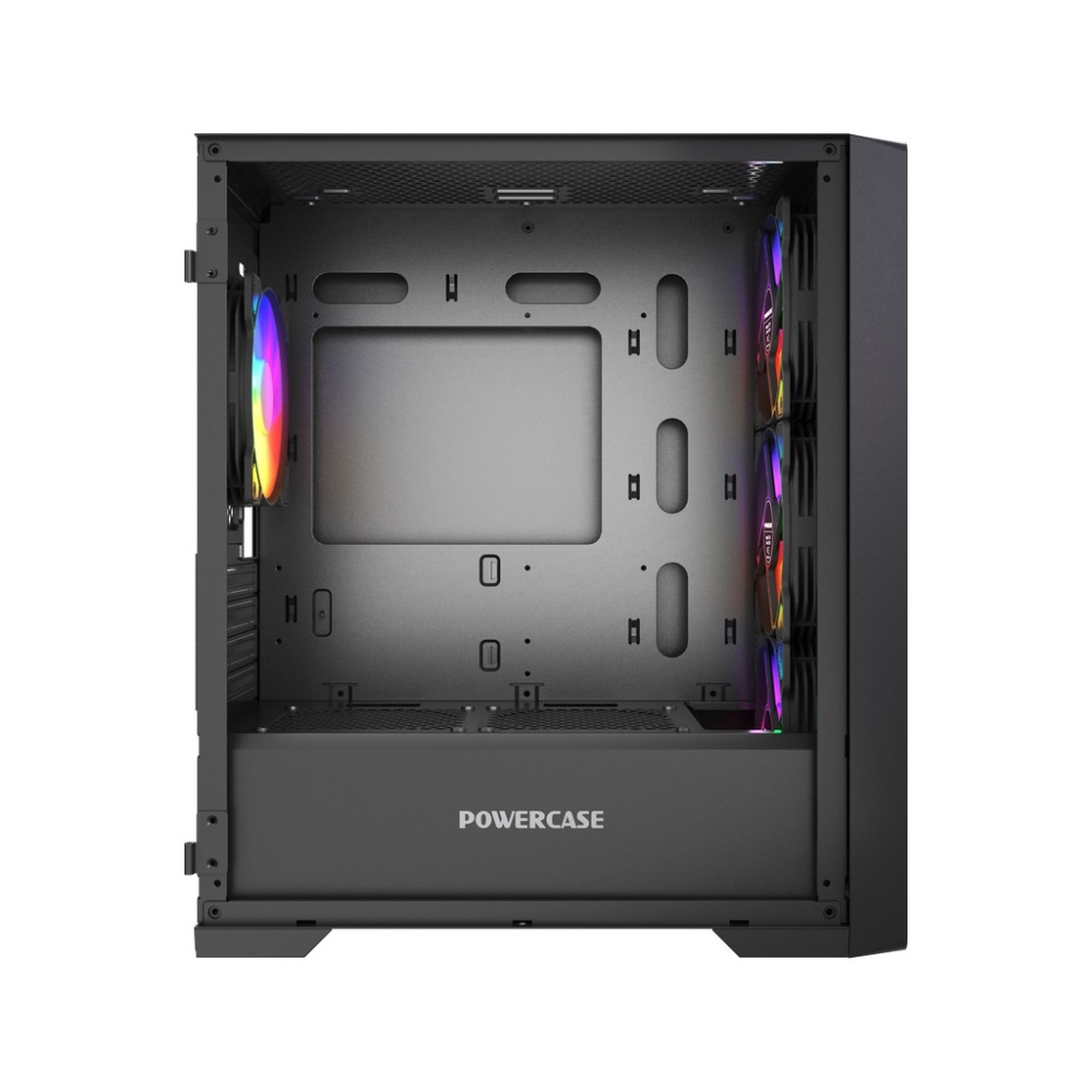 Компьютерный корпус Powercase ByteFlow Micro LE ARGB Black (CAMBFB-A4-LE)