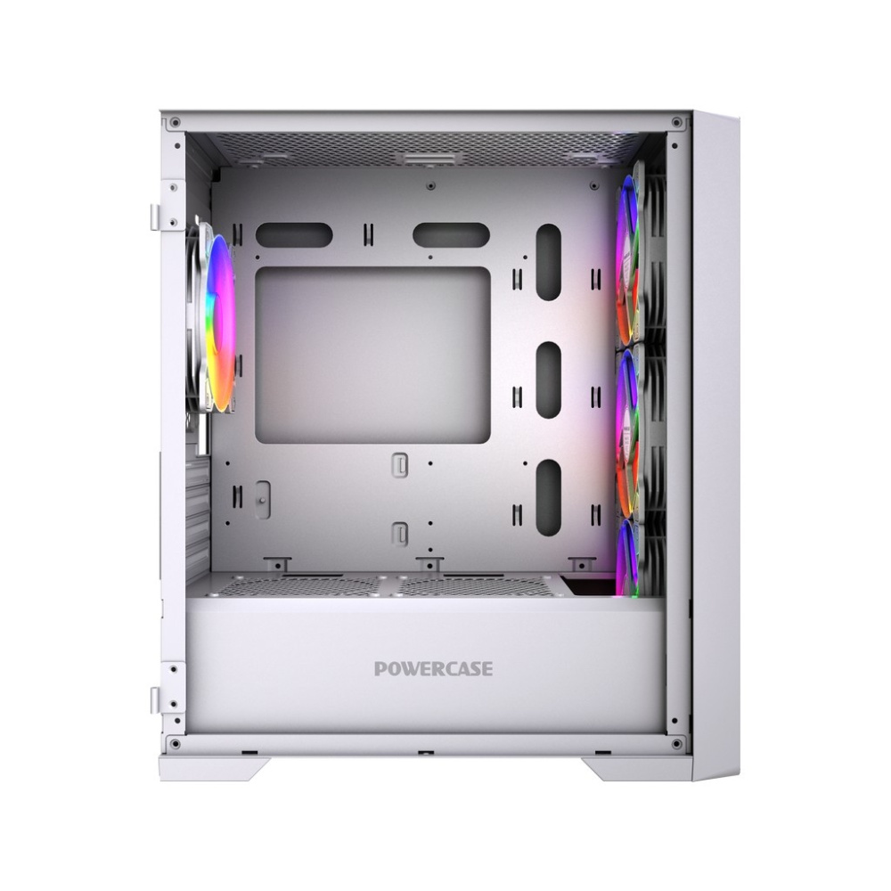 Компьютерный корпус Powercase ALISIO Micro X4W V2 LE ARGB White (CAMCXW-A4-LE)