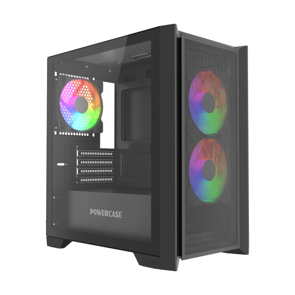 Компьютерный корпус Powercase ALISIO Micro Z3B ARGB V2 ARGB Black (CAMZB-A3-V2)
