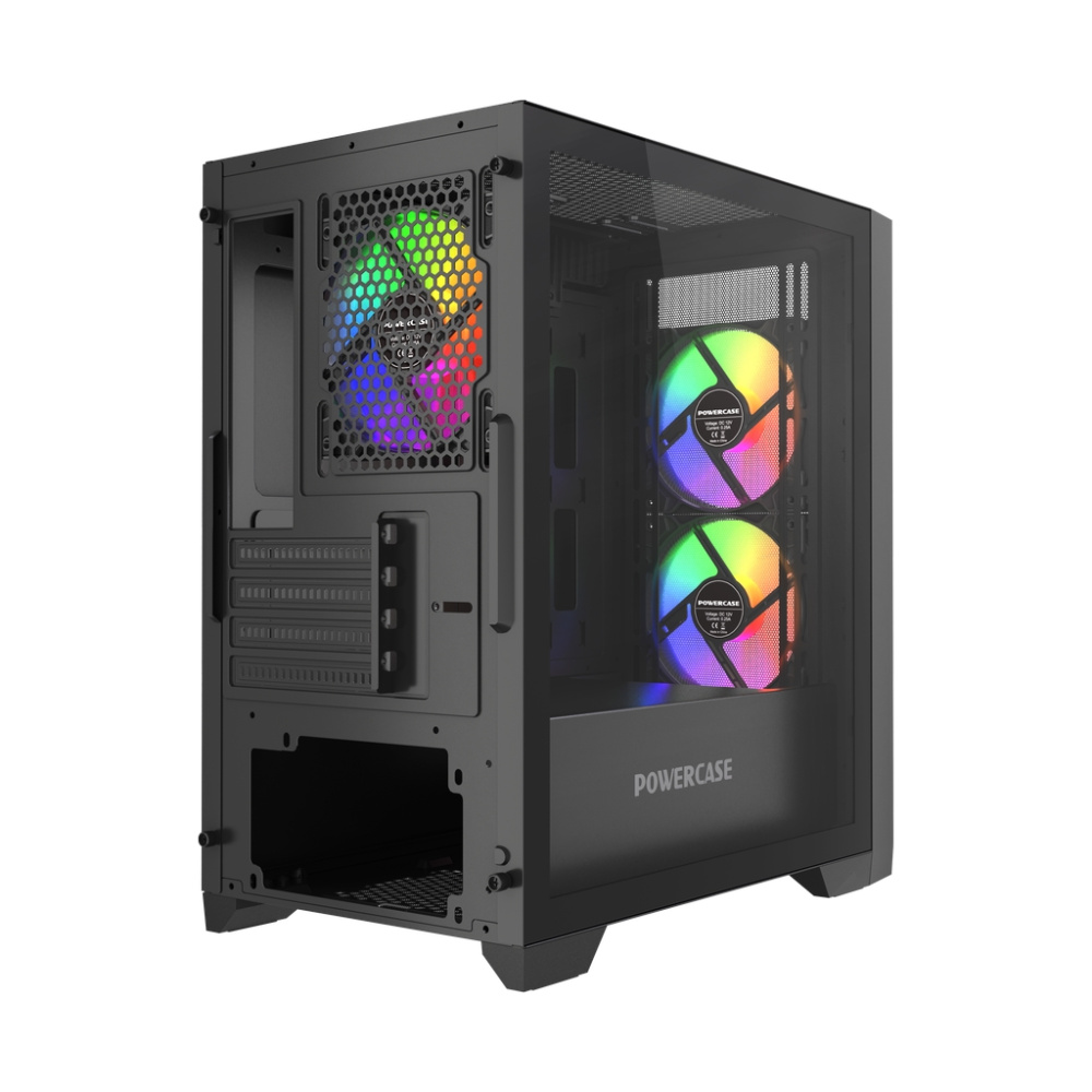 Компьютерный корпус Powercase ALISIO Micro Z3B ARGB V2 ARGB Black (CAMZB-A3-V2)