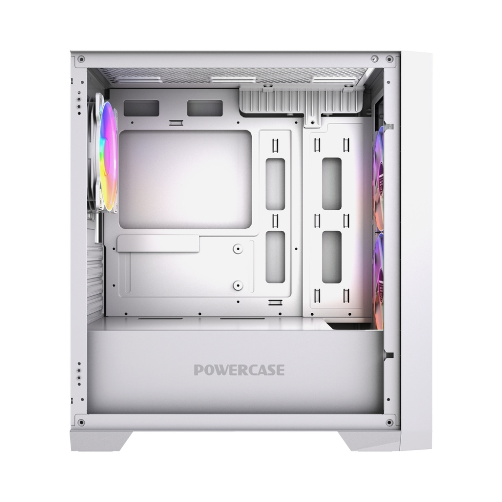 Компьютерный корпус Powercase ALISIO Micro Z3W ARGB V2 ARGB White (CAMZW-A3-V2)