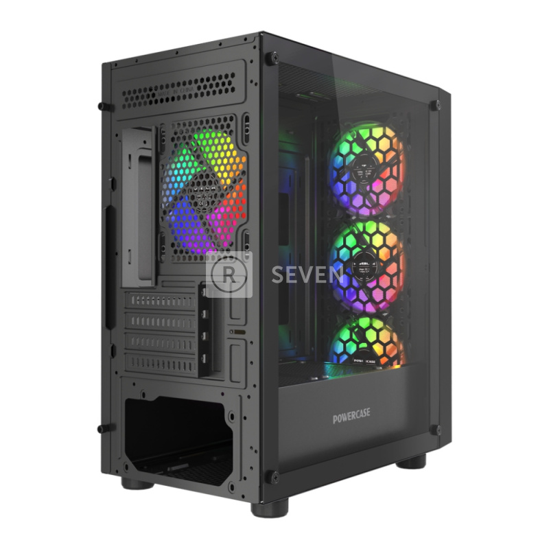 Компьютерный корпус Powercase Mistral Micro EM16 FRGB Black (CMMEM16B-L4)