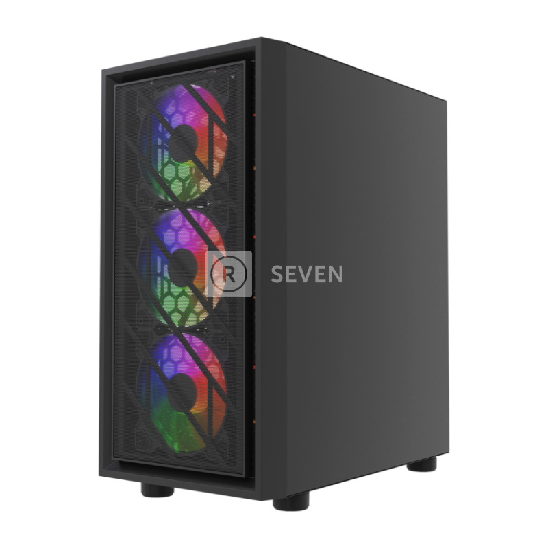 Компьютерный корпус Powercase Mistral Micro EM16 FRGB Black (CMMEM16B-L4)
