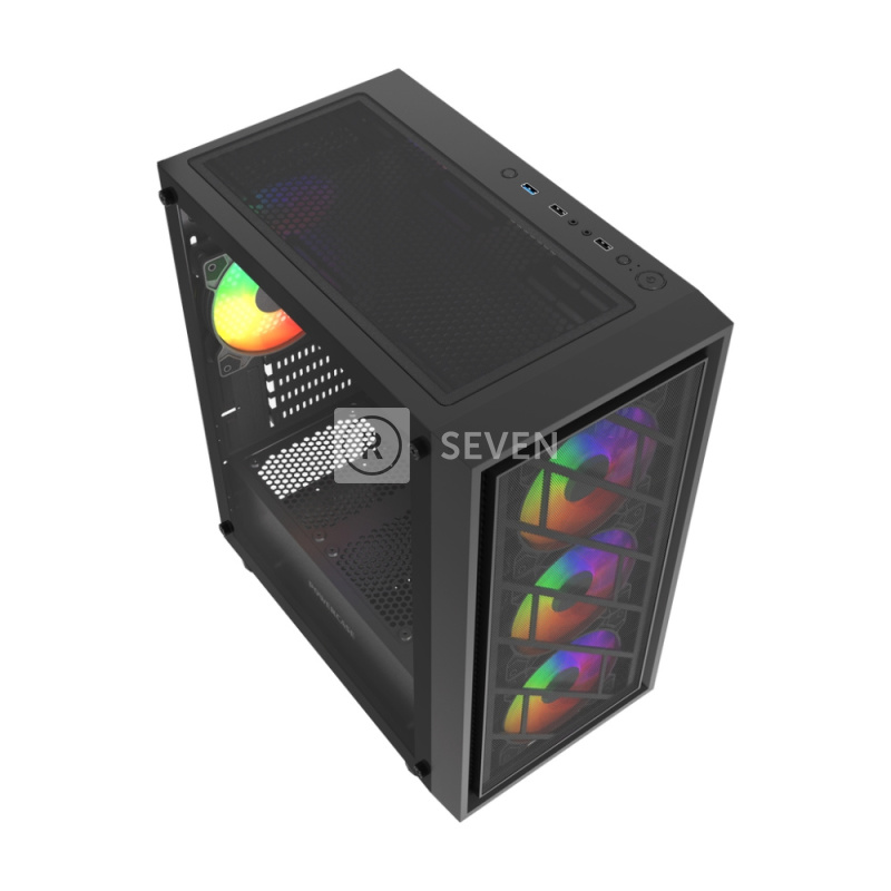 Компьютерный корпус Powercase Mistral Micro EM16 FRGB Black (CMMEM16B-L4)