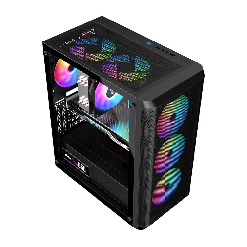 Компьютерный корпус ALSEYE Audin-BK ARGB Black (AS.07.0173)