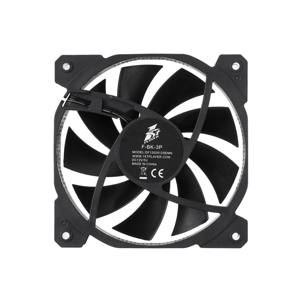 Вентилятор для корпуса 1STPLAYER F Black (F-BK-3P)
