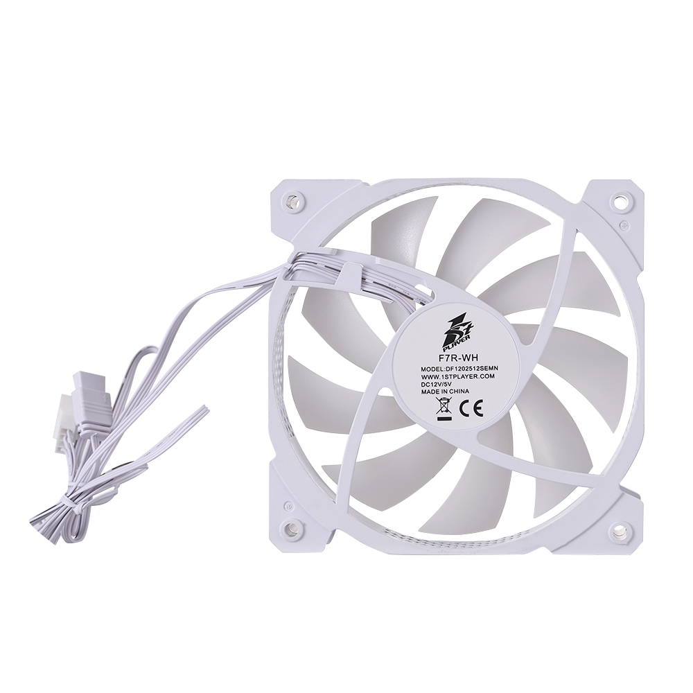 Вентилятор для корпуса 1STPLAYER F7R Reverse ARGB White (F7R-WH)