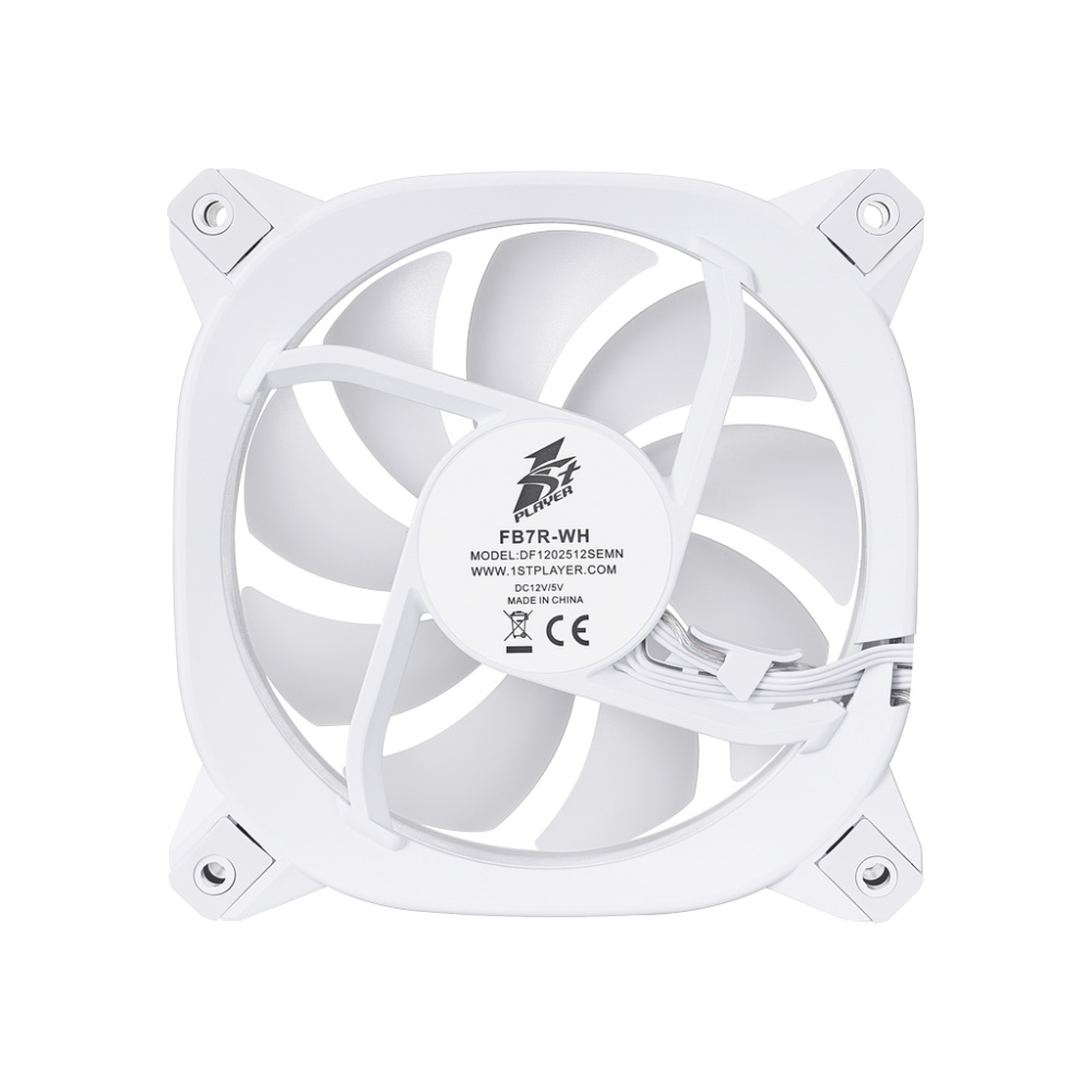 Вентилятор для корпуса 1STPLAYER FB7R ARGB White (FB7R-WH)
