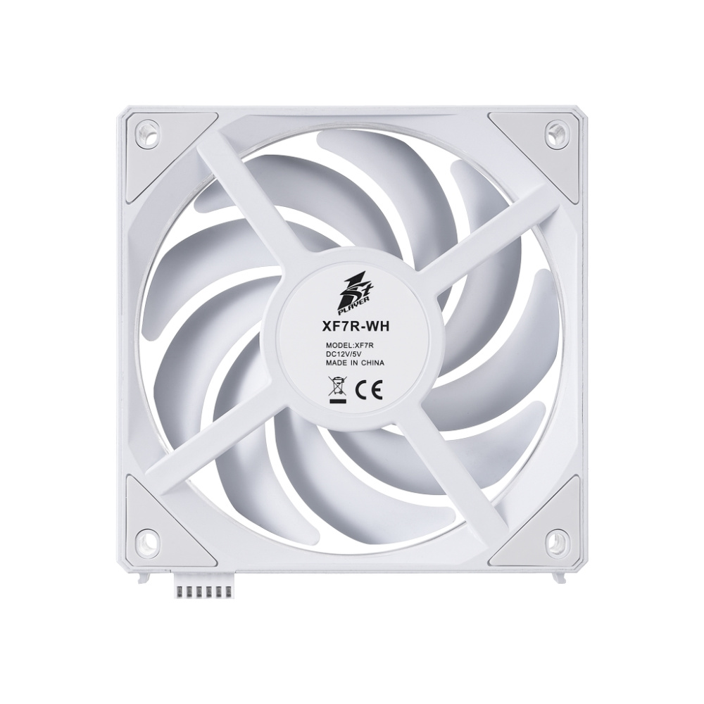 Вентилятор для корпуса 1STPLAYER XF7R Reverse ARGB White (XF7R-WH-1IN1)