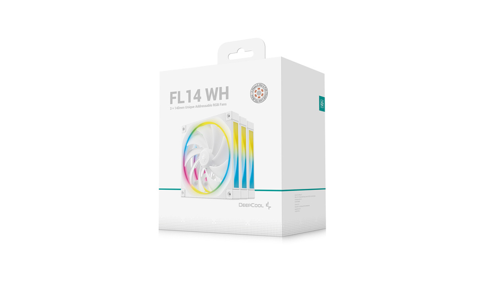 Комплект вентиляторов для корпуса Deepcool ARGB White (FL14 WH-3 IN 1)