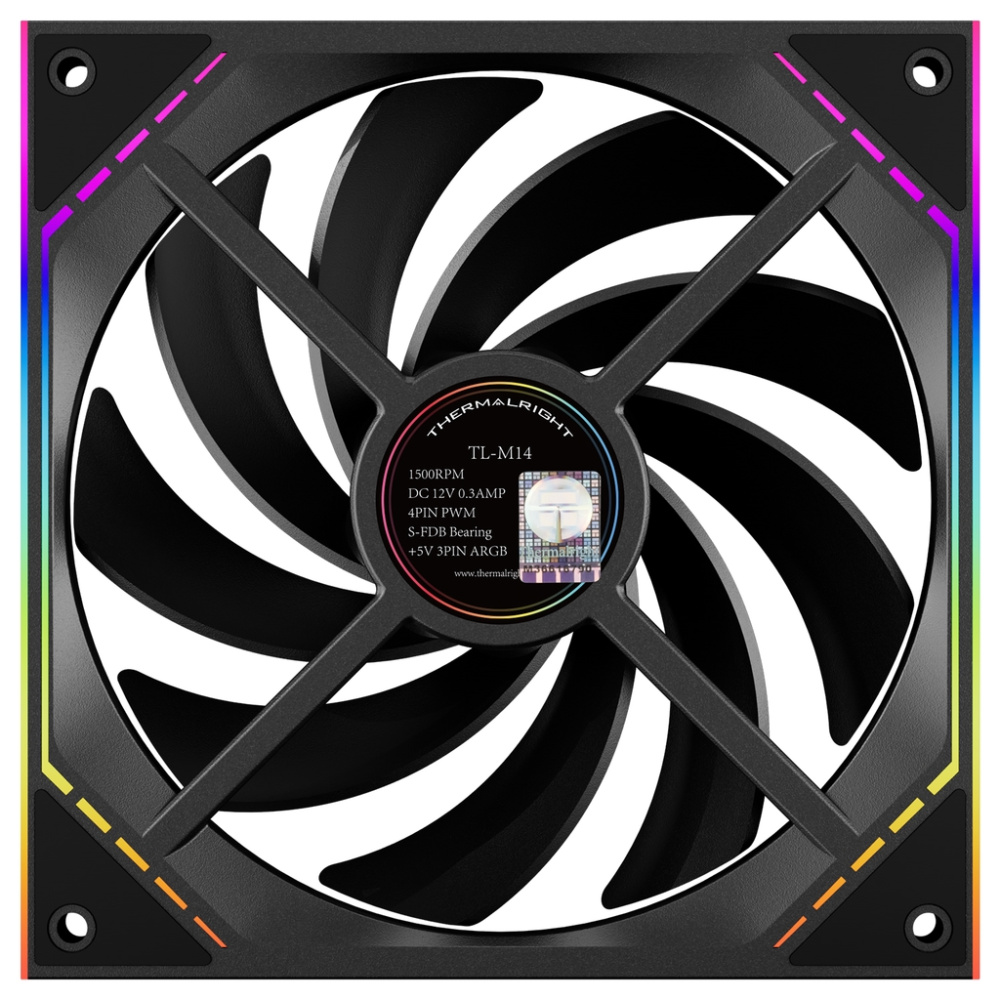 Вентилятор для корпуса Thermalright TL-M14 ARGB Black (TRTLM14)