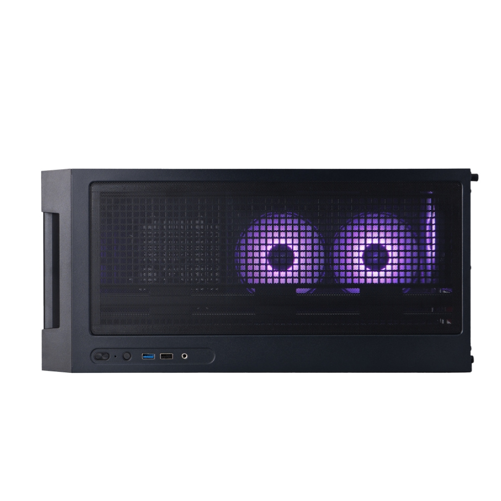 Компьютерный корпус 1STPLAYER AU6 ARGB Black (AU6-BK-2FA7-14-2FA7R-1FA7)
