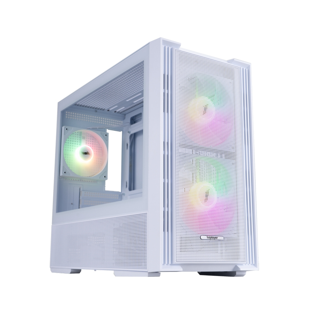 Компьютерный корпус 1STPLAYER AU6 ARGB White (AU6-WH-2FA7-14-W-2FA7R-W-1FA7-W)