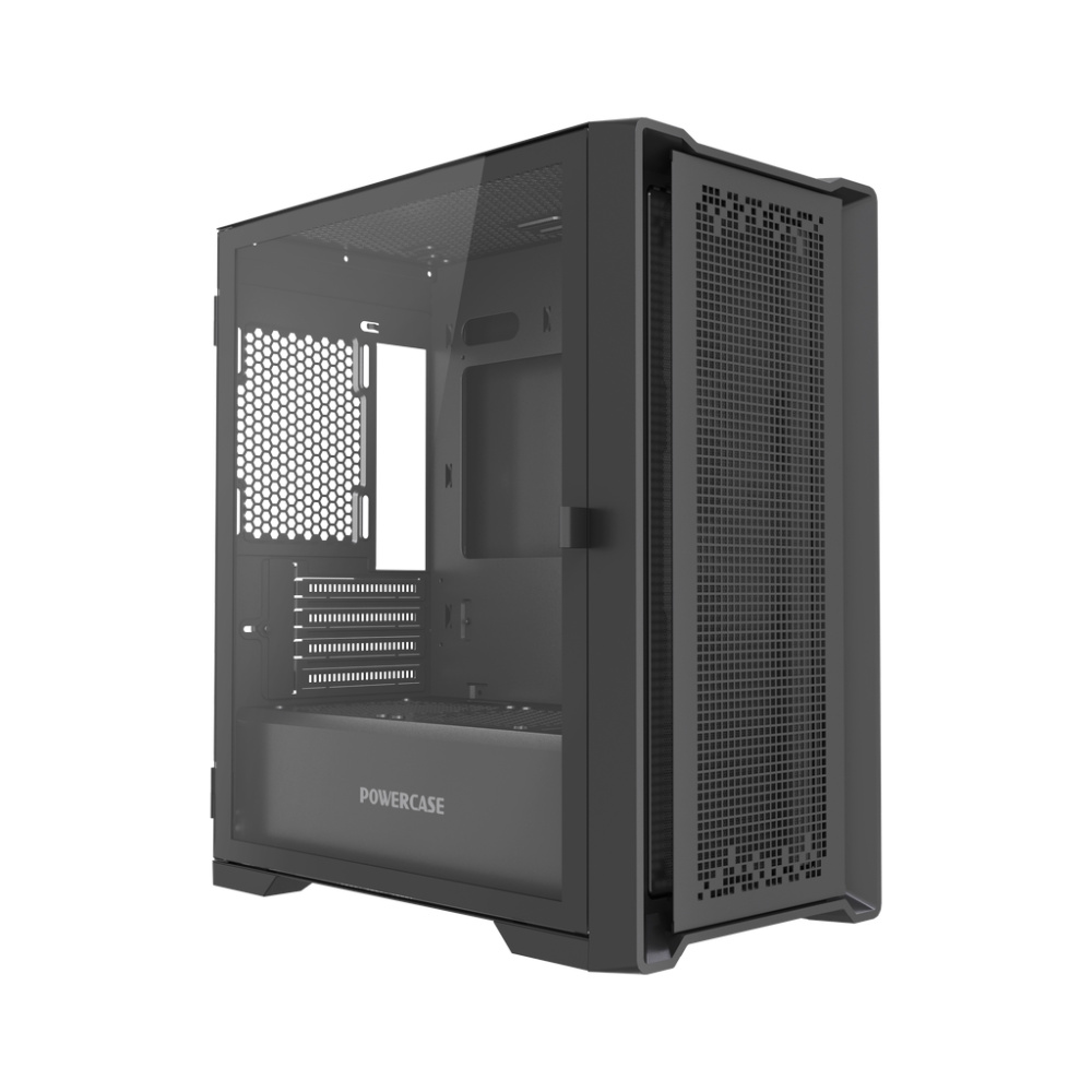 Компьютерный корпус Powercase ByteFlow Micro NF TG Black (CAMBNF-F0)