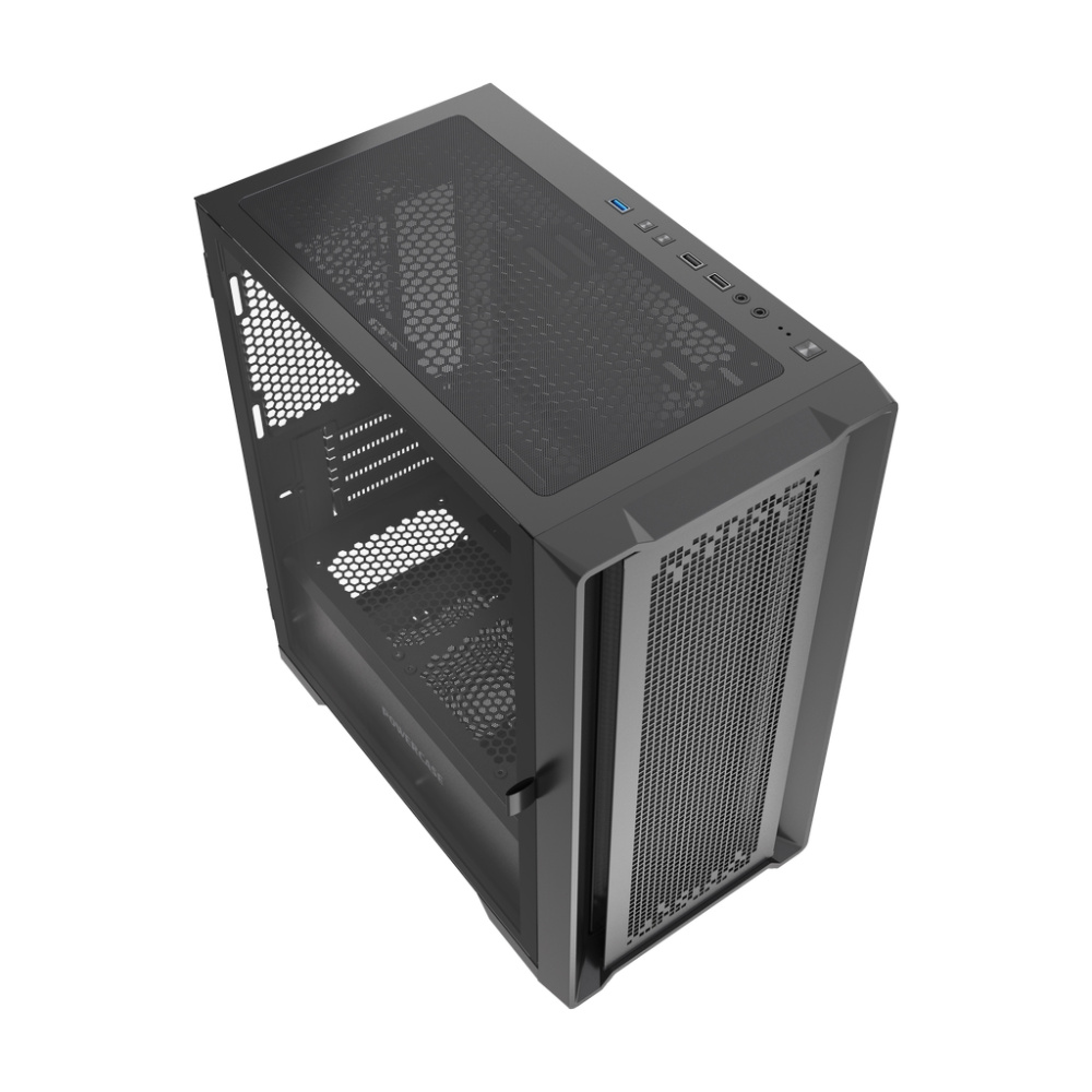 Компьютерный корпус Powercase ByteFlow Micro NF TG Black (CAMBNF-F0)