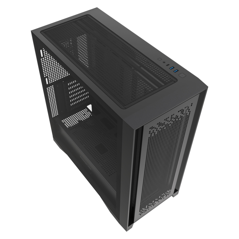 Компьютерный корпус Powercase ByteFlow Pro TG Black (CH9GPB-F0)