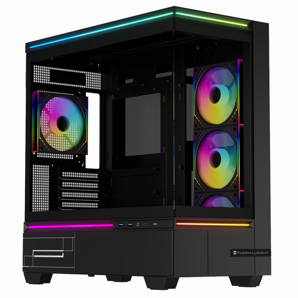 Компьютерный корпус Thermalright M10 FAN4-M TG ARGB Black (TRTLM10BF4M)