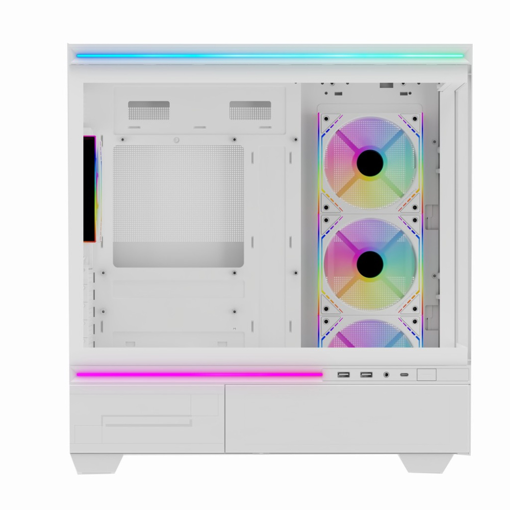 Компьютерный корпус Thermalright M10 FAN4-M TG ARGB White (TRTLM10WF4M)