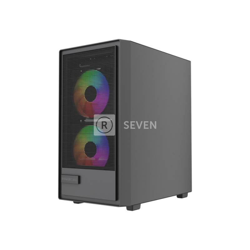 Компьютерный корпус Powercase Mistral SM02 TG ARGB Black (CMMSM02B-A3)