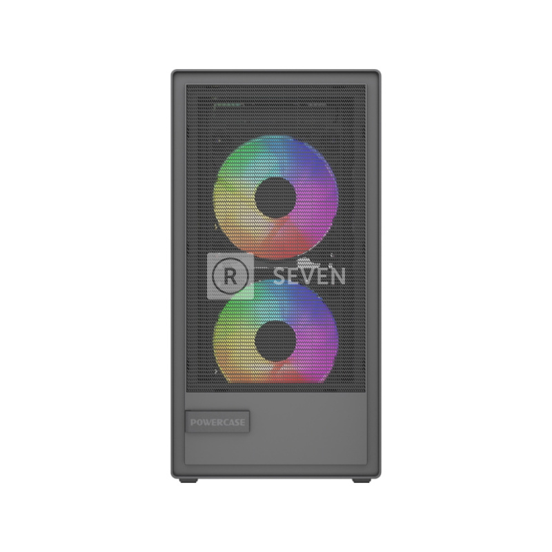 Компьютерный корпус Powercase Mistral SM02 TG ARGB Black (CMMSM02B-A3)