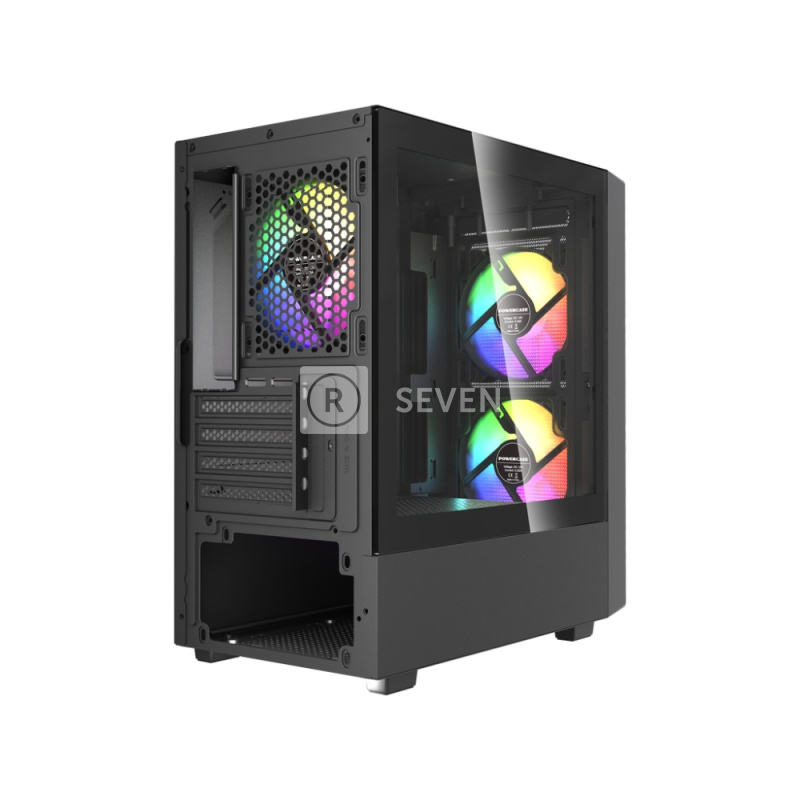 Компьютерный корпус Powercase Mistral SM02 TG ARGB Black (CMMSM02B-A3)