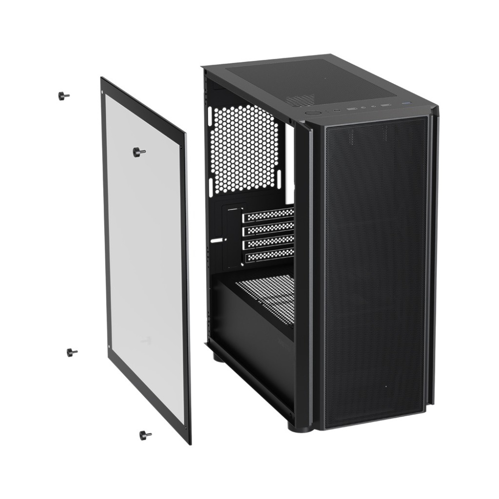 Компьютерный корпус XASTRA A402M 4ARGB-C6 TG Black (A402M-4FC12A-BK-C6)