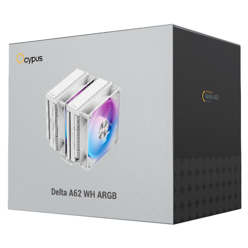 Кулер для процессора Ocypus Delta A62 WH ARGB White (Delta-A62-WH2NAWN00X-GL)