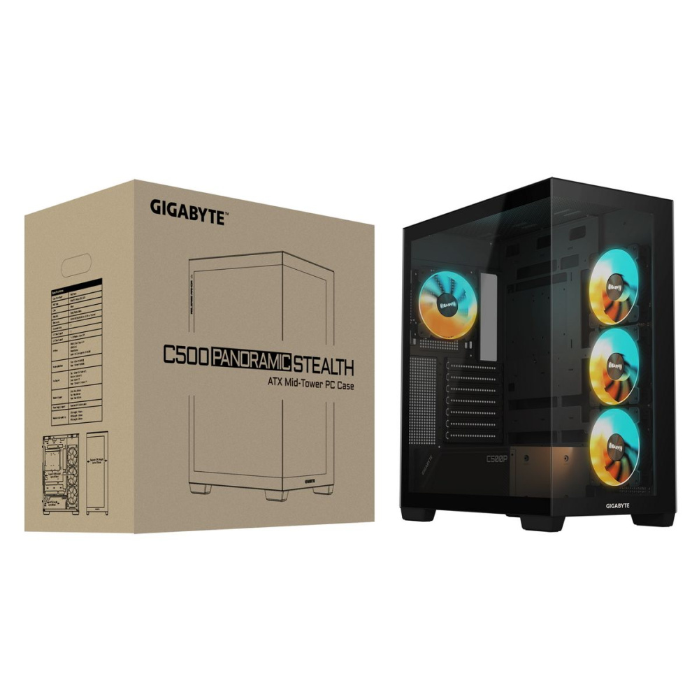 Компьютерный корпус Gigabyte C500P ST Black