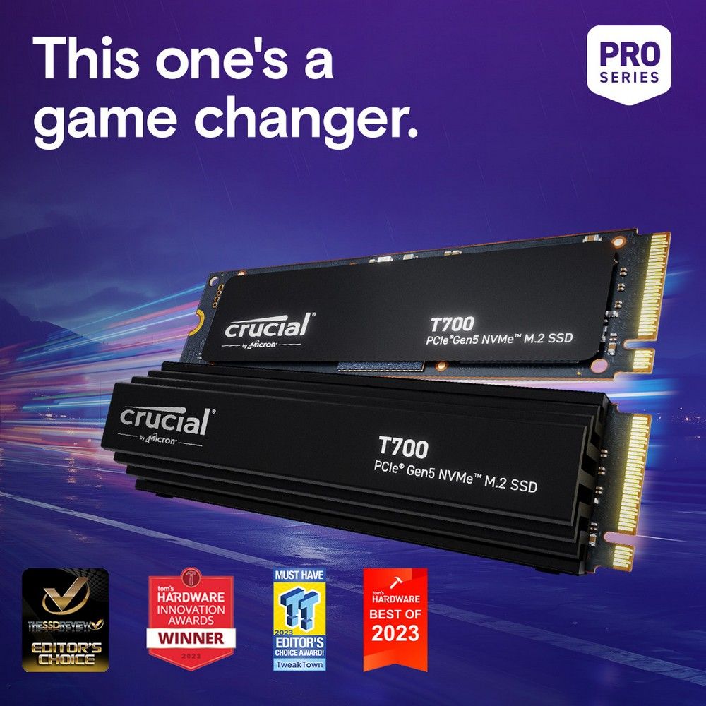 Твердотельный накопитель CRUCIAL 2000 Gb T700 (CT2000T700SSD3)