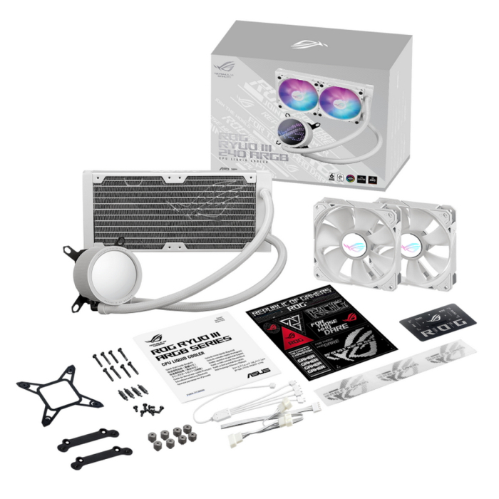 Система жидкостного охлаждения для процессора ASUS ROG RYUO III 240 ARGB White 90RC00J2-M0UAY0