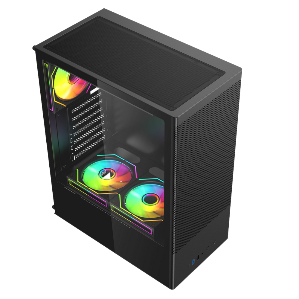 Компьютерный корпус ACD Citadel 108B TG Black (AH-SI2G0-000)
