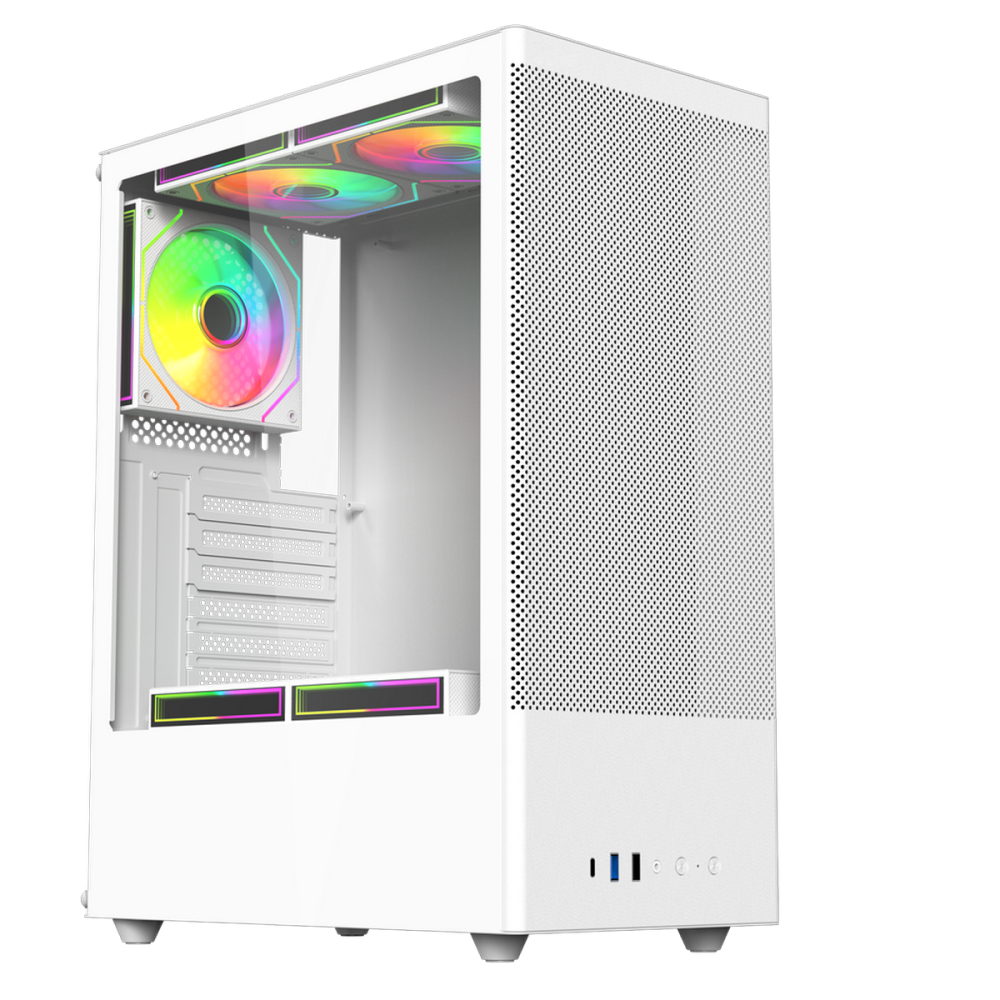 Компьютерный корпус ACD Citadel 108W TG White (AH-SI2G0W-00)