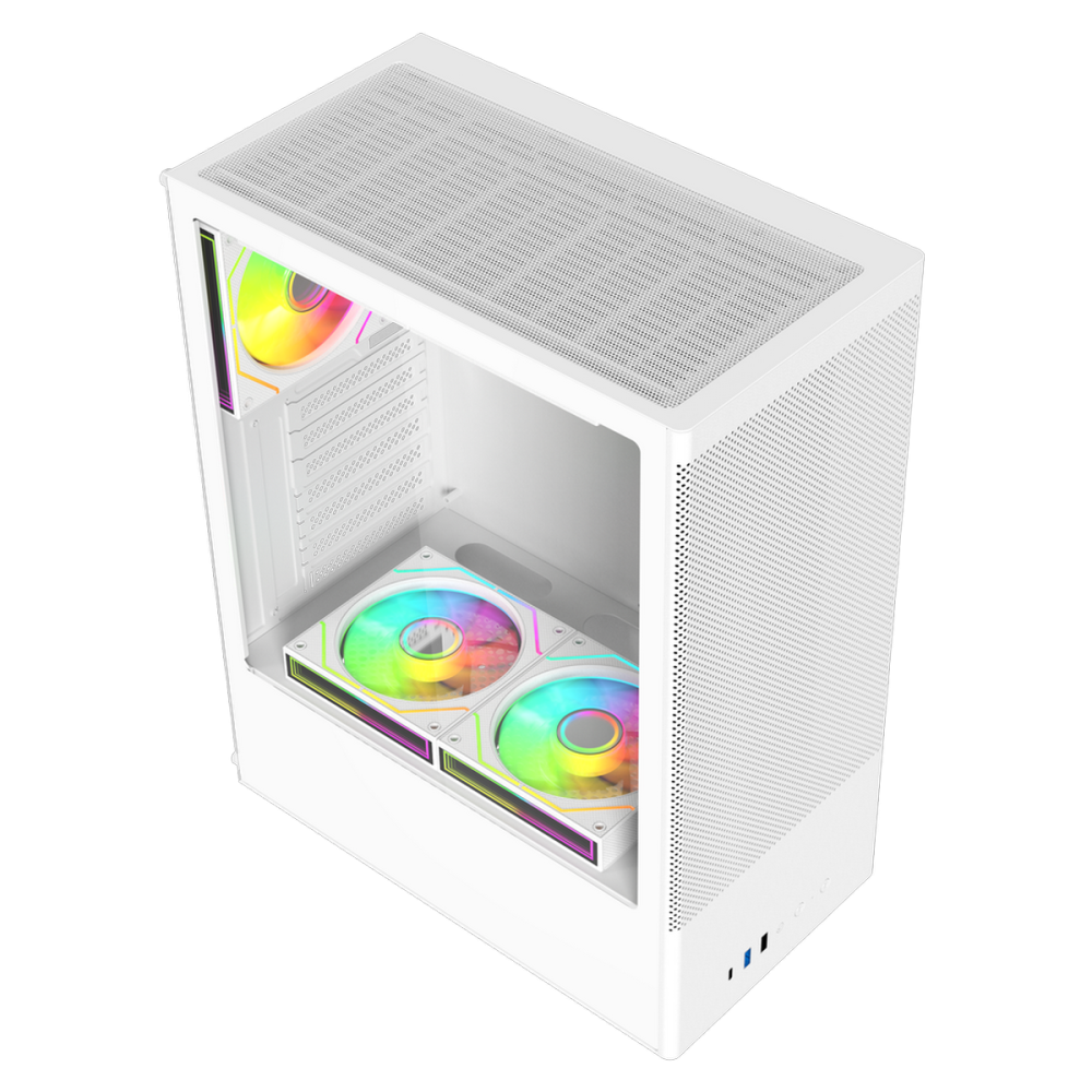 Компьютерный корпус ACD Citadel 108W TG White (AH-SI2G0W-00)