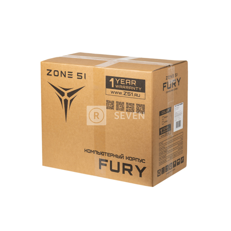 Компьютерный корпус Zone 51 Fury Black (Z51CASFURBK)
