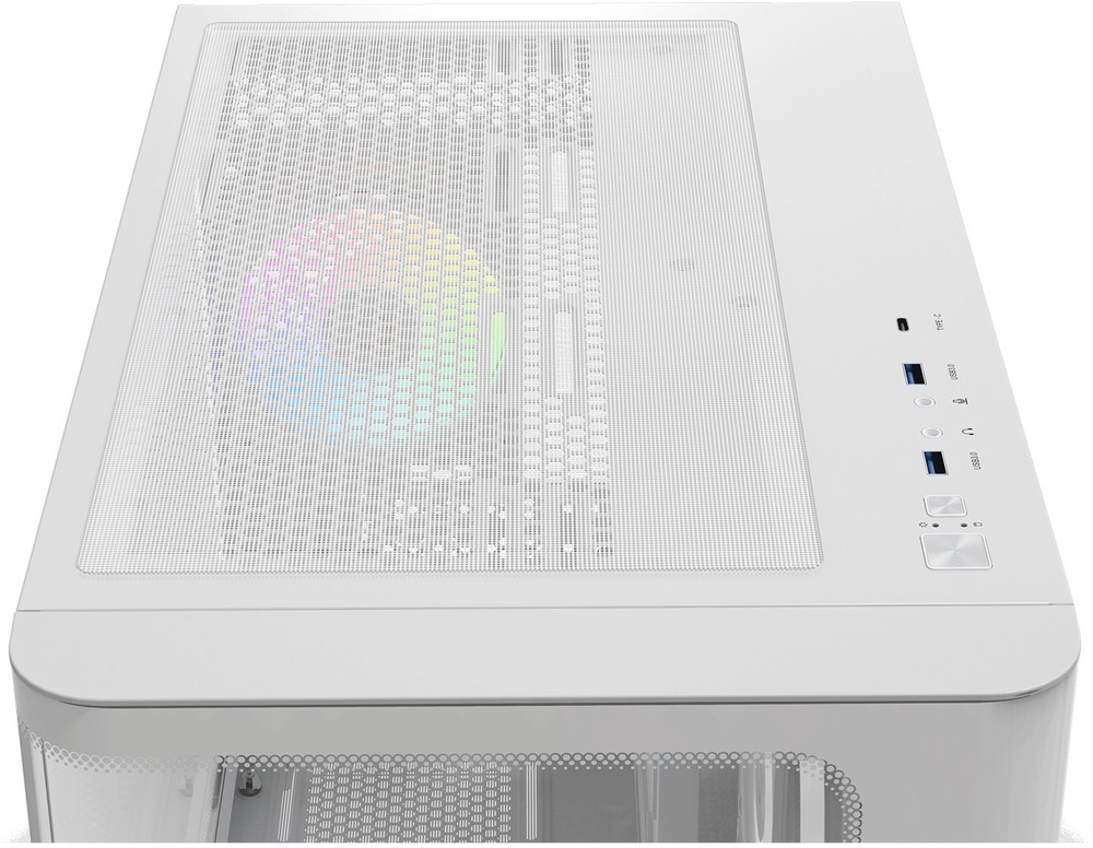 Компьютерный корпус Ocypus Iota C70 WH Curve Glass ARGB Digital TG White (Iota-C70-WHD400CD-GL)
