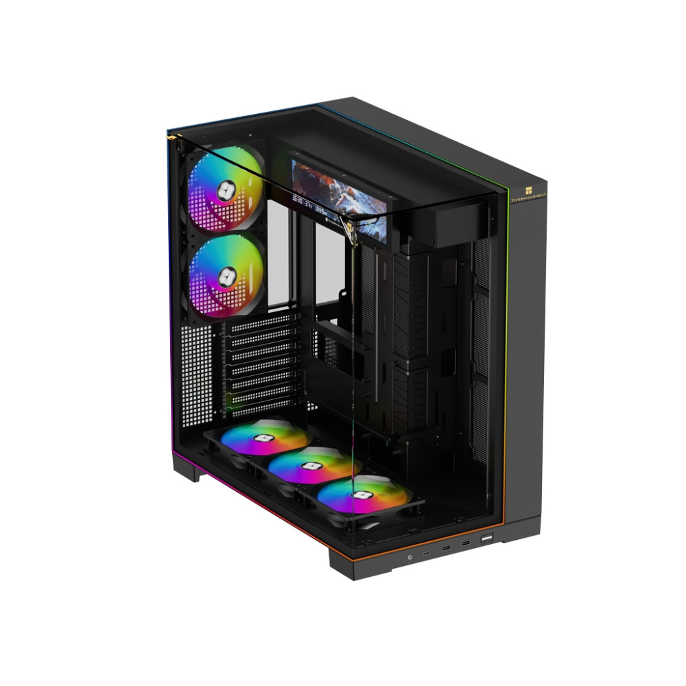 Компьютерный корпус Thermalright TR-A70 Vision FAN5-C TG ARGB Black (TRA70VF5CB)