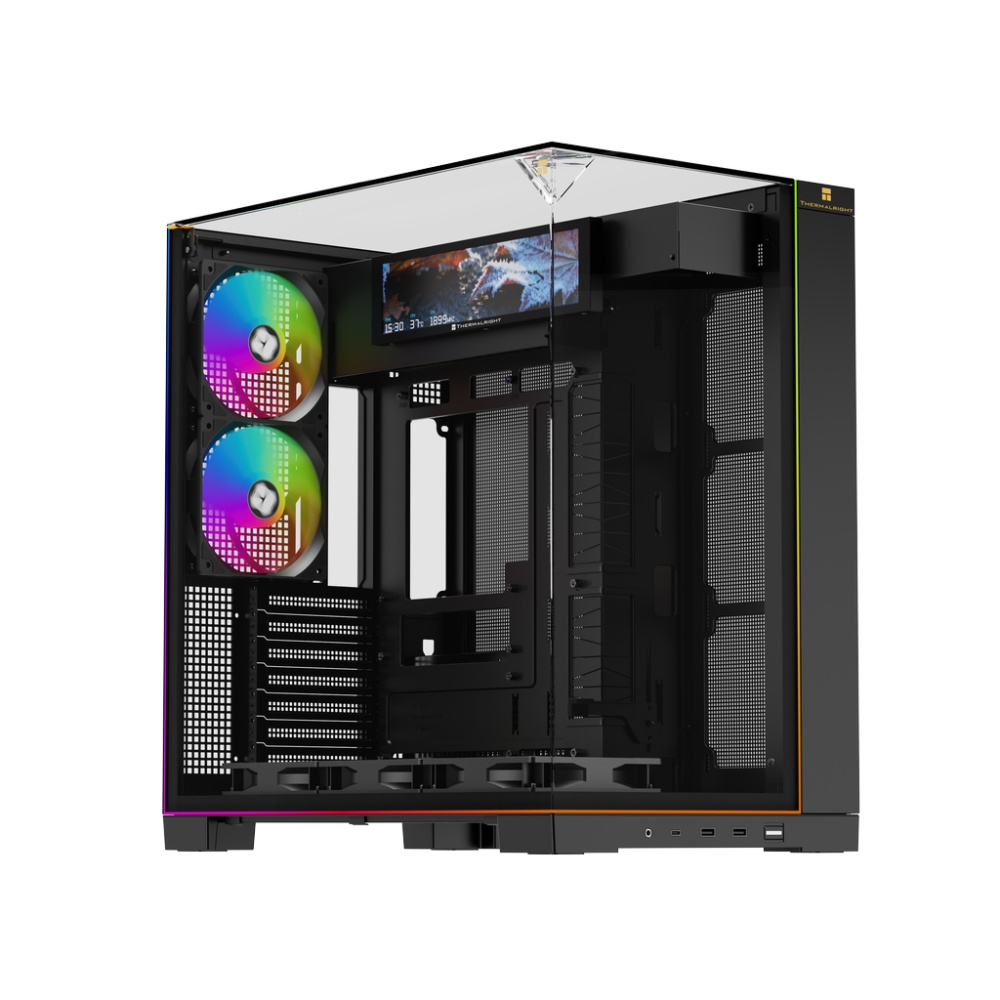 Компьютерный корпус Thermalright TR-A70 Vision FAN5-C TG ARGB Black (TRA70VF5CB)