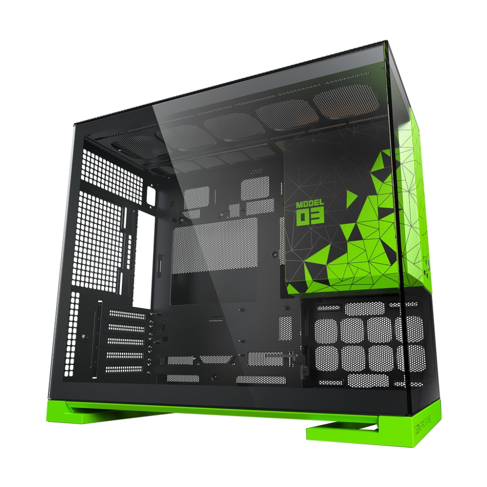 Компьютерный корпус Geometric Future Model 3 TG Green (1AM3NZGB00100)
